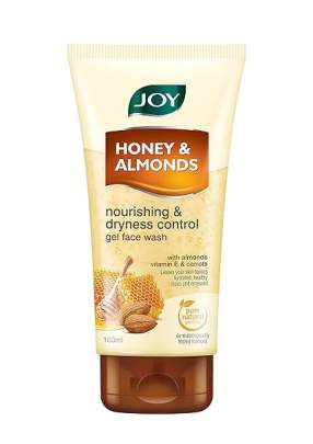 Joy Honey & Almonds Nourishing & Dryness Control Gel Face Wash with Vitamin E & Carrots - 50ml