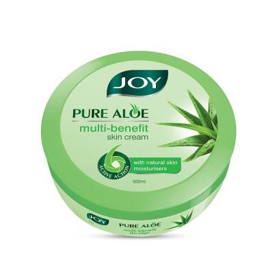 Joy Pure Aloe Skin Cream for Face, Hands & Body (50ml) |6 Active Actions - Moisturizing, Soothing, Brightening, Anti-Ageing, Anti-Pollution & UV Prote
