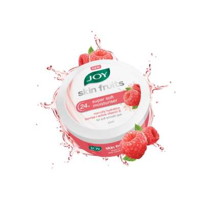 Joy Skin Fruits Super Soft Cream With Berries & Vitamin E (50ml) | Skin Cream for 24Hrs Moisturization of Face, Hands & Body | Oil Free Hydration For 