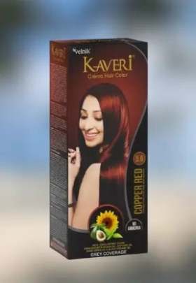 KAVERI CREME HAIR COLOR COPPER RED  MRP 99