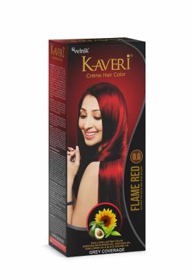 KAVERI CREME HAIR COLOR FLAME RED MRP99