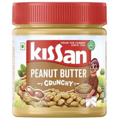 Kissan Peanut Butter Crunchy - 25% Protein, India’s Finest Quality Peanuts, 350 g