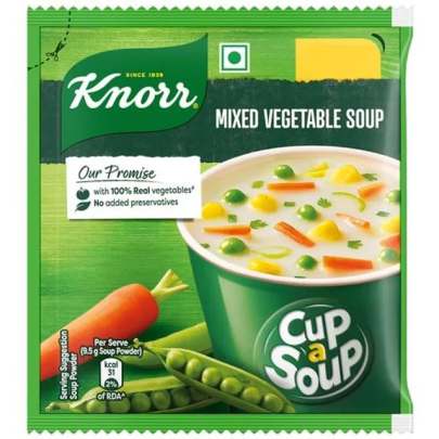 Knorr Mixed Vegetable Cup A Soup - No Added Preservatives, 9.5 g