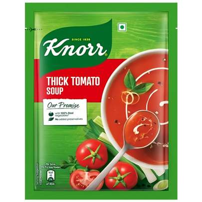 Knorr Thick Tomato Soup - 100% Real Vegetables, No Added Preservatives, 51 g