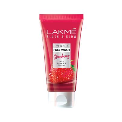 Lakme Blush & Glow Face Wash Stawberry With Vitamin C Serum 100g