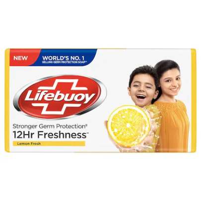  Lifebuoy Stronger Germ Protection Soap - Lemon Fresh (Pack of 4 x 100 gm) 