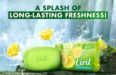 Liril, Lime & Tea Tree Oil Soap, Buy 3 & Get 1 Free , 4 pices x 125g