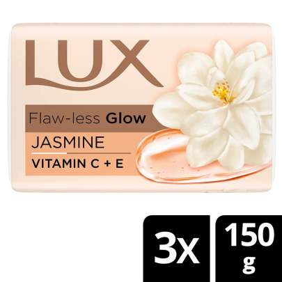 Lux Flaw-Less Glow Bathing Soap infused with vitamin C & E For Superior Glow
