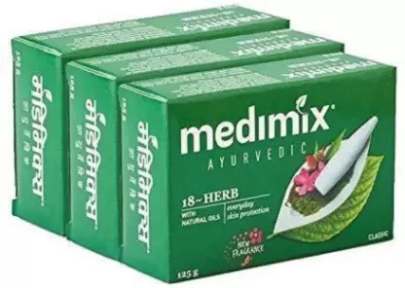 MEDIMIX Ayurvedic 18-Herbs Classic Soap  (3 x 125 g)