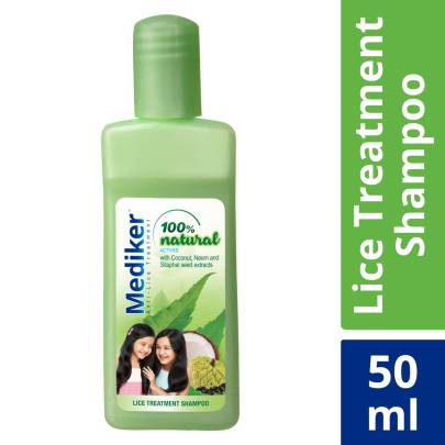 Mediker Anti-Lice Treatment Shampoo, 50 ml, Green