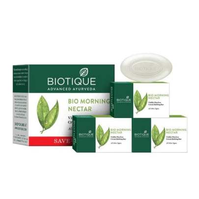 biotique Morning Nectar Moisturizing Cream Bathing Bar  225g