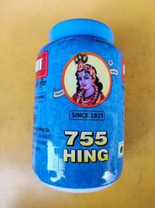 NEW BHARAT HING KRISHNA HING 755 BLUE 250 G