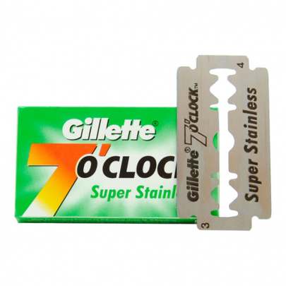 P AND G GILLETTE 7O CLOCK PERMASHRP STAINLESS