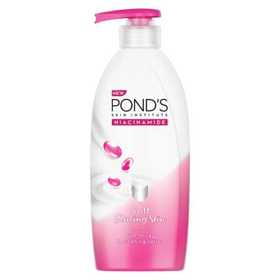POND'S Moisturizing Body Lotion, 275ml, for silky soft, smooth, radiant skin, with Niacinamide, 3X Moisturization, Lightweight, Non-Sticky, Quick Abso