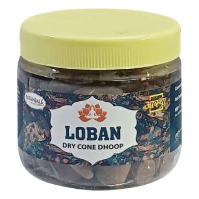 Patanjali Aastha Loban Dry Cone Dhoop  , 80 g