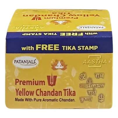 Patanjali Aastha Yellow Tika, 60g