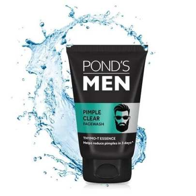 Ponds Men Pimple Clear Facewash - Thymo-T Essence, Controls Excess Oil, 50 g