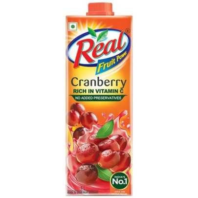 Real Fruit Power Juice - Cranberry, 1 L