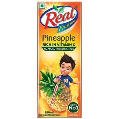 Real Fruit Power Juice - Pineapple, 180 ml