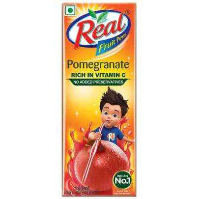 Real Pomegranate Fruit Power Juice, 180 ml