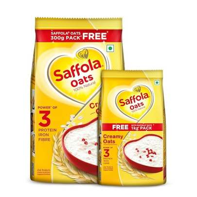 SAFFOLA OATS 100% Natural CREAMY OATS 1kg