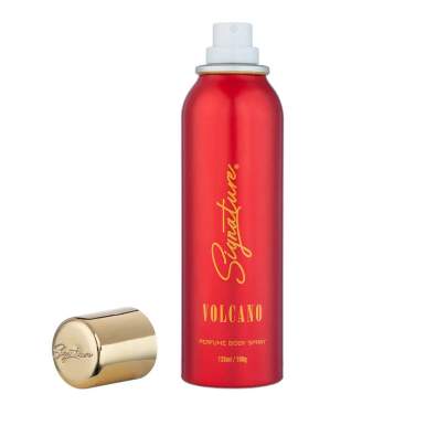 SIGNATURE PERFUME DEODORANT BODY SPRAY - NO GAS - VOLCANO - 120ML