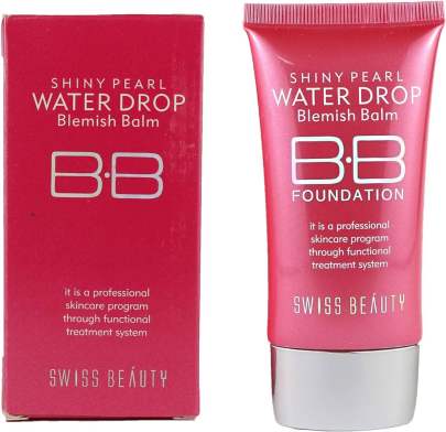 SWISS BEAUTY Shiny Pearl Water Drop Blemish Balm BB Foundation 40ml
