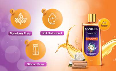 Santoor Sandal wood and  Gardenia Shower Gel -250ml