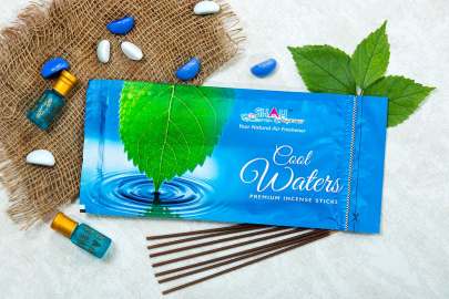Shah Fragrances Cool Waters Zipper incense sticks  100G
