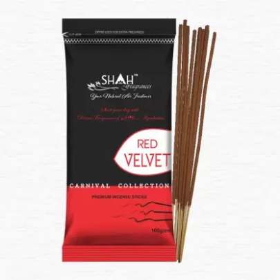 Shah Fragrances Red Velvet Premium Ziper Agarbatti 100g