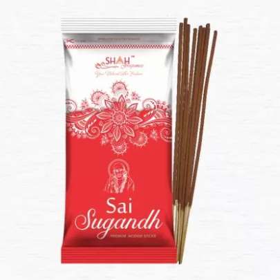 Shah fragrances Sai Sugandh Zipper Incense Sticks 110g