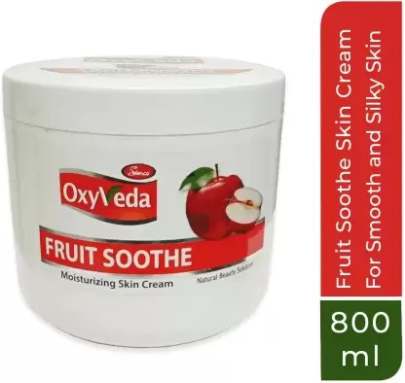Simco Oxyveda Fruit Soothe Skin Moisturizer Cream (800 ml) | Skin Softening, Moisturizing & Smoothening | Ideal for All Skin Types  (800 ml)