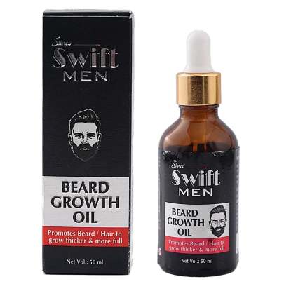 Simco Swift Men Beard Growth Oil - No Harmful Chemicals, 50 ml