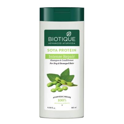 biotique Soya Protein Intense Repair Shampoo & Conditioner  180ml