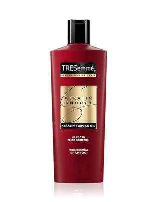 TRESemme Keratin Smooth Shampoo 85 ml, With Keratin & Argan Oil for Straighter, Shinier Hair - Nourishes Dry Hair & Controls Frizz, For Men & Women