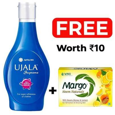 Ujala supreme ultra radiance molecules 250ml with free margo neem naturals worth 10 rupees