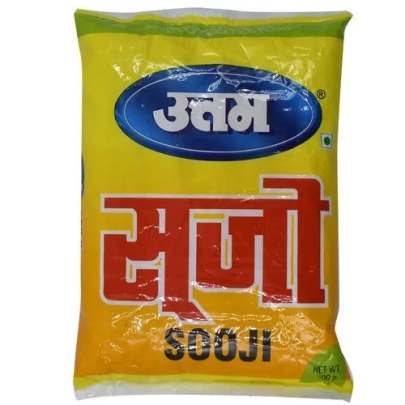 Uttam Sooji, Suji Rava (1kg) Fresh, Superfine Authentic Semolina for Delicious Breakfasts, Snacks, and Traditional Sweets Perfect in Taste & Texture H