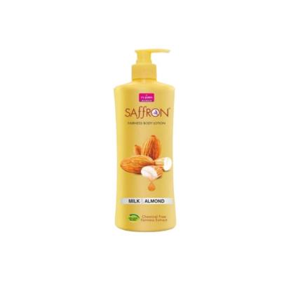 VI-JOHN Saffron Milk & Almond Body Lotion For Dry Skin | Deep Moisturiser and Instant Hydration Winter Cream, 400ml