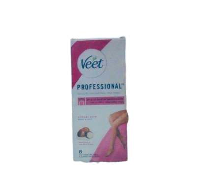 Veet, Professional Hair Removal Body Wax Strips, 8 peas
