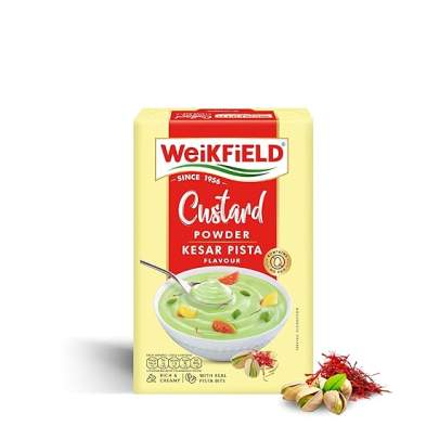 Weikfield - Custard Powder Kesar Pista Flavoured ,75 g 