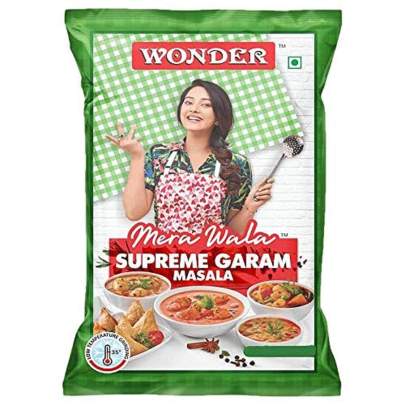 Wonder Mera Wala Supreme Garam Masala Powder, 200G / Aromatic Blended Spices/for Delicious & Flavourful Cooking/No Artificial Flavour Added