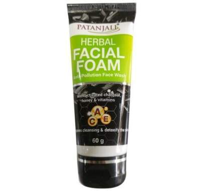 patanjali herbal facial foam 60g